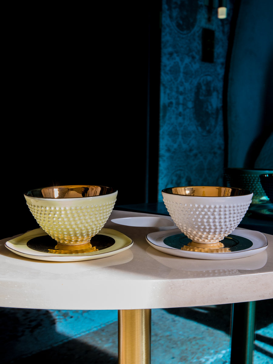 Tea Cup & Saucer 'Rilievo' set of 2