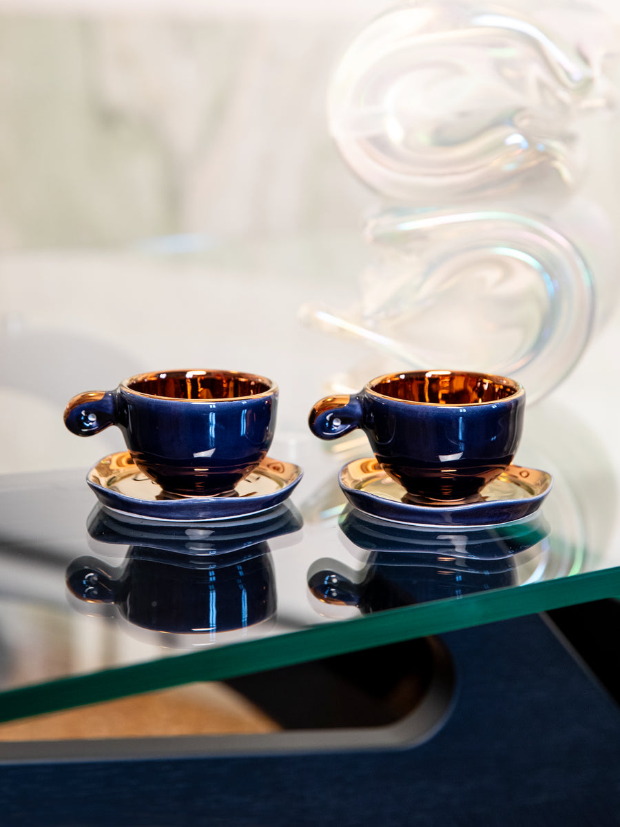 Tazzina da Caffè in Ceramica con piattino con motivo Corallo Rosso – Artigianato Pasella Tazzina da Caffè in Ceramica con piattino con motivo Corallo Rosso – Artigianato Pasella