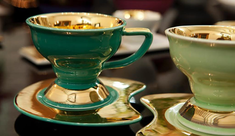 Tea Cup 'Luna' set of 2