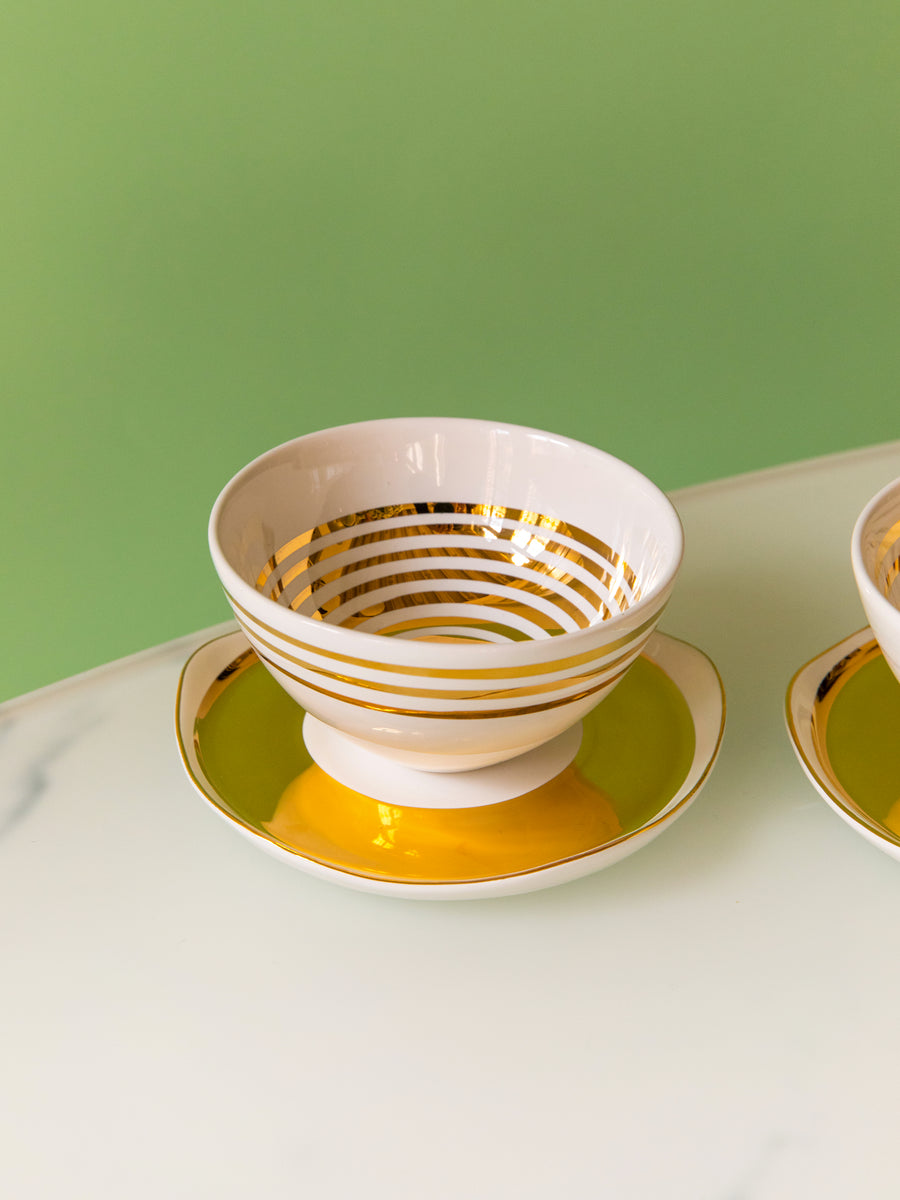 Tea Cup & Saucer 'Aura' set of 2